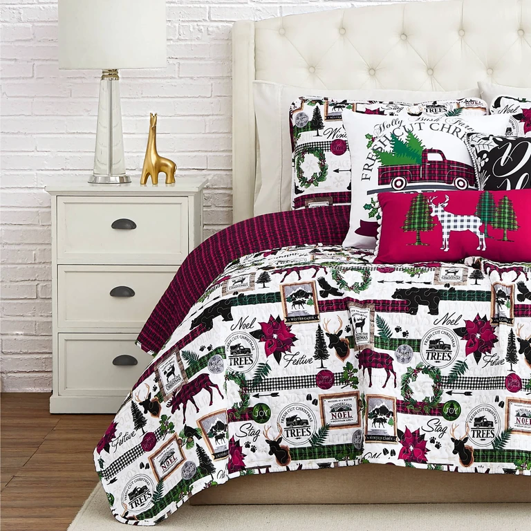 Merrytown Christmas 6PC Quilt Set