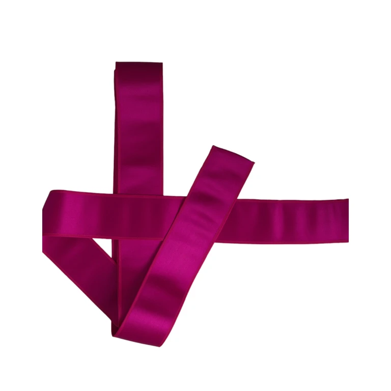 Dolce & Gabbana Fuchsia Pink Silk Waist Women Belt - Women