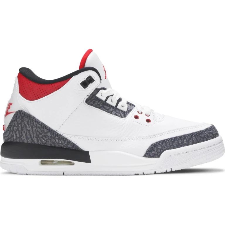 Grade School Retro 3 'Se Fire Red Denim' Gs Sneakers
