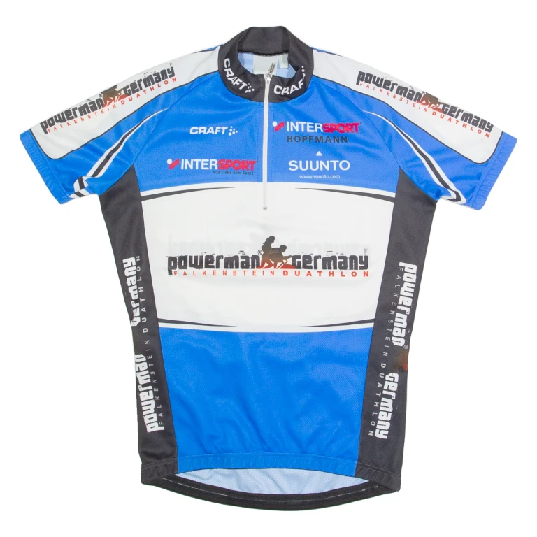 CRAFT Cycling Mens Jersey Blue 1/4 Zip XS