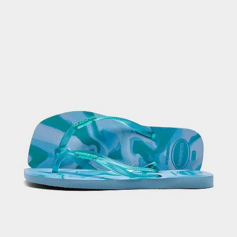 Havaianas Women's Slim Square Jelly Flip-Flop Sandals in Lavender Blue Size: 6