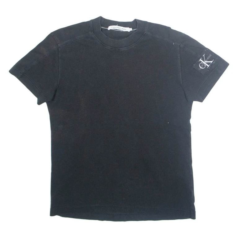 CALVIN KLEIN JEANS Mens T-Shirt Black S (HH2-261124-3571)