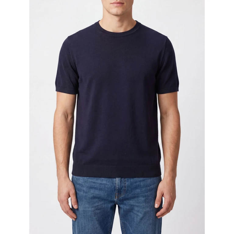 Short-Sleeved Cotton Crewneck Jumper (S6K30342138)