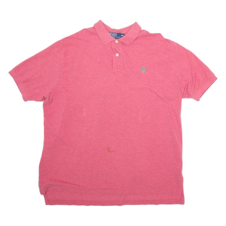 POLO RALPH LAUREN Mens Polo Shirt Red 2XL