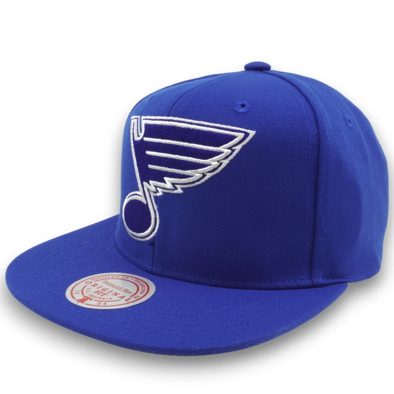 Men's NHL Back To Basics Snapback Blues Snapback Caps