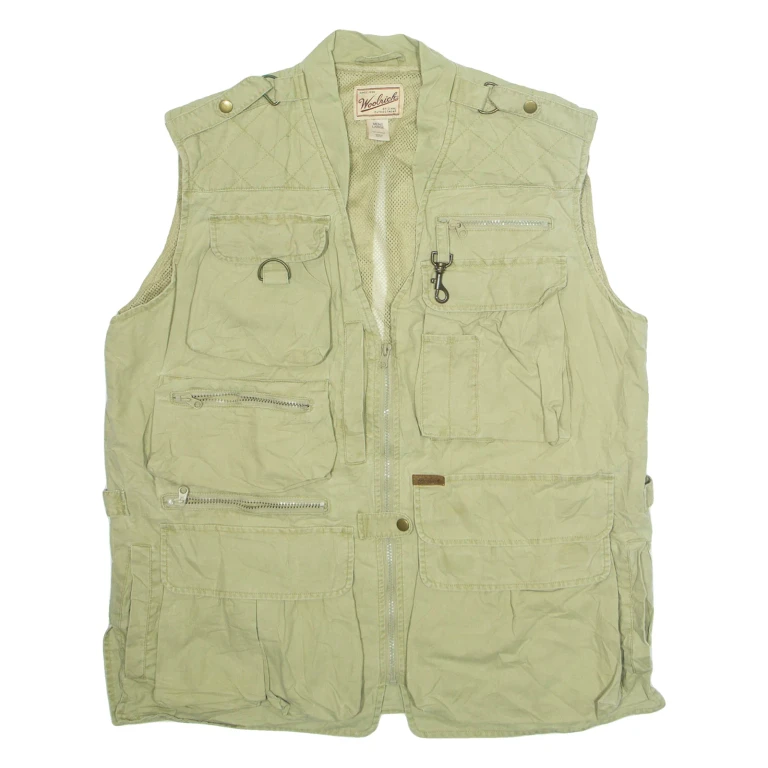 WOOLRICH Mens Gilet Beige L