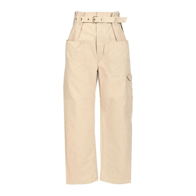 Isabel Marant Etoile Pantalons Décontractés - Beige (25APA0552FAC3G02E23EC)