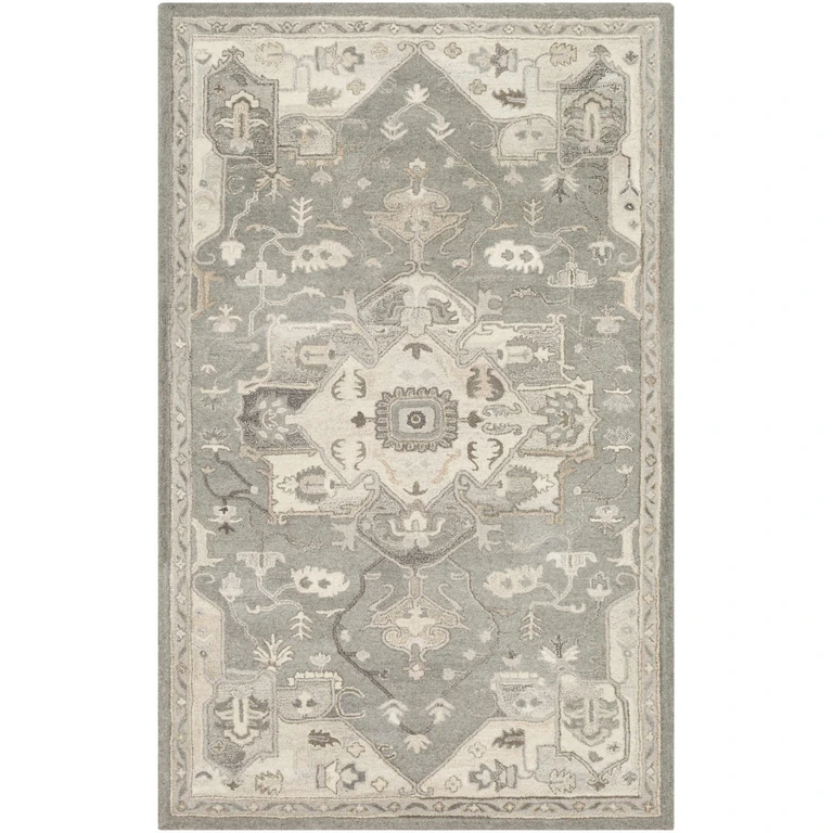 Broomfield 1196 Hand Tufted Taupe Wool Rug