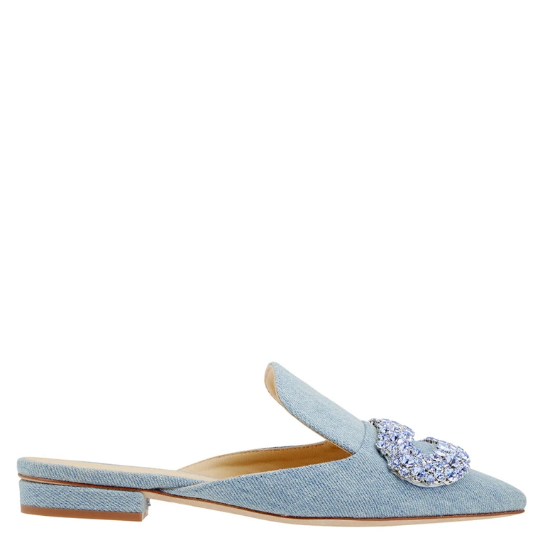 Daphne Crystal-embellished Woven Flat Sandals