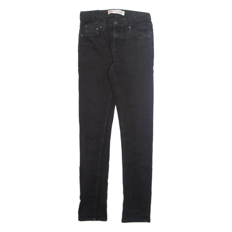 LEVI'S 519 Jeans Womens Black Slim Skinny W26 L30