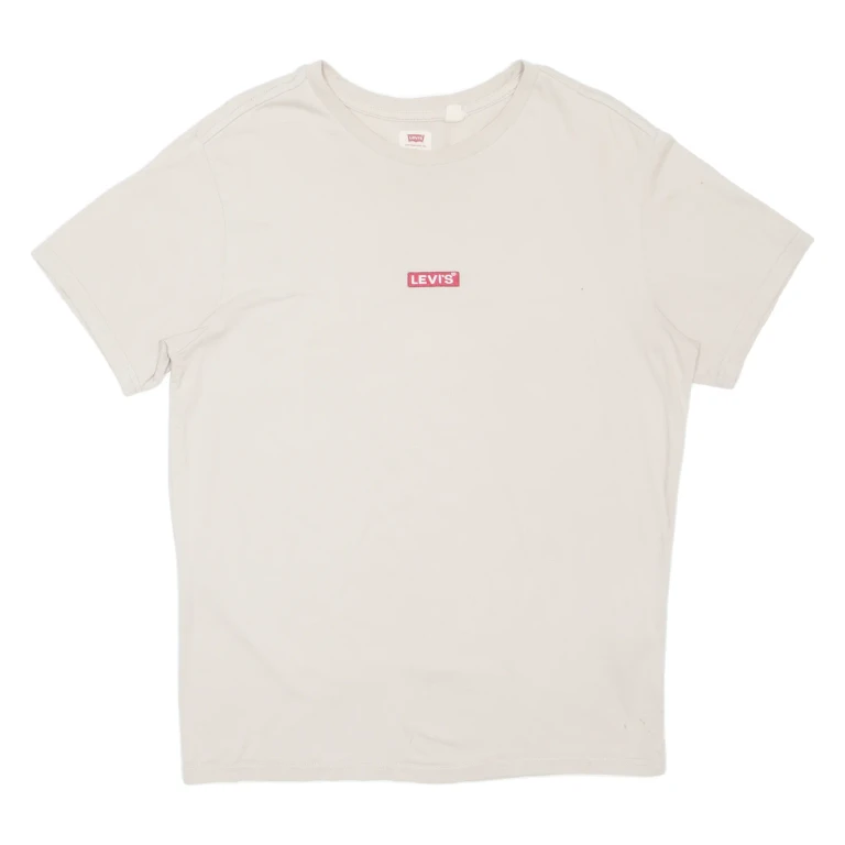 LEVI'S Mens T-Shirt Beige S