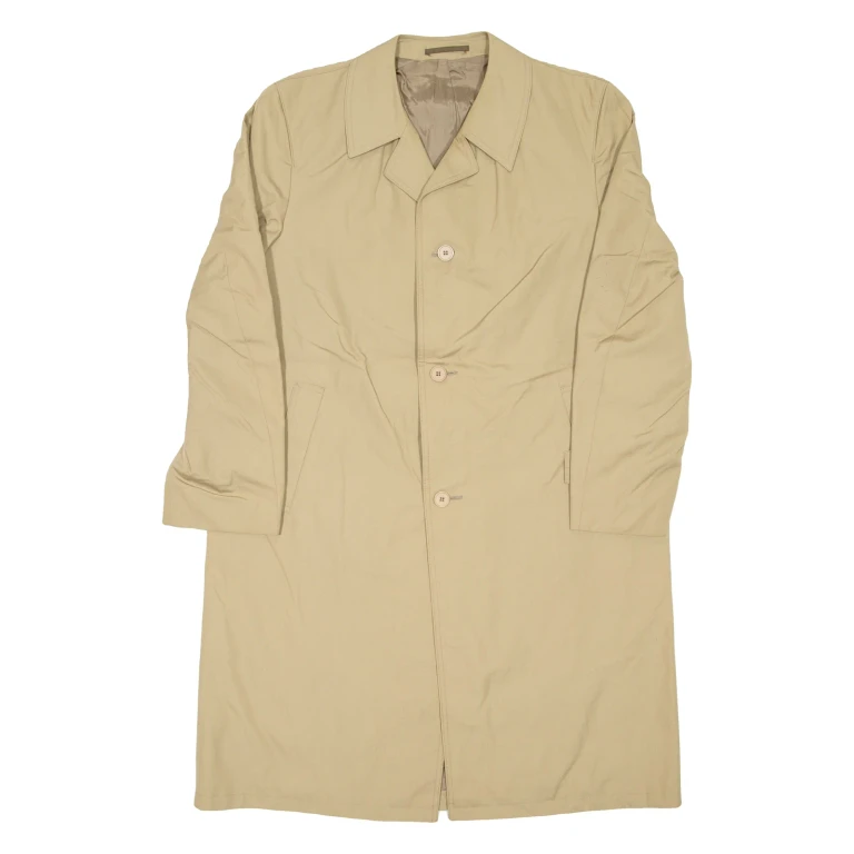 Mens Trench Jacket Beige XL