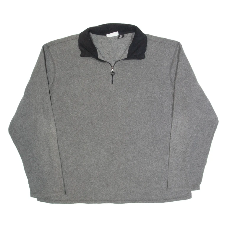 FILA Mens Fleece Grey 1/4 Zip XL