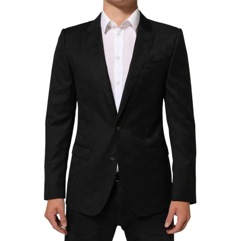 Dolce & Gabbana Black Martini 2 Buttons Suit Jacket Blazer - Men