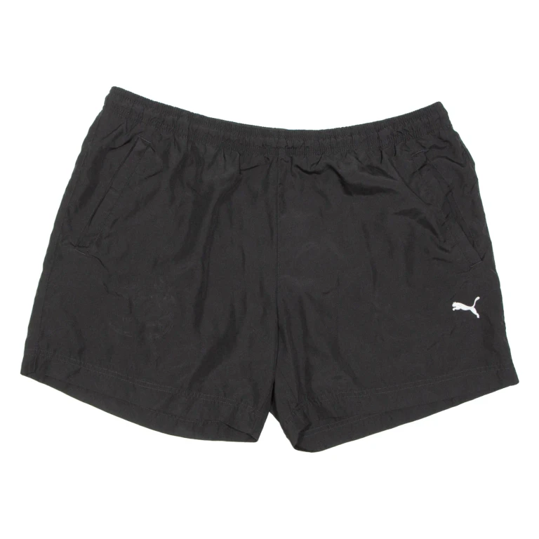 PUMA Mesh Lining Mens Sports Shorts Black L W36