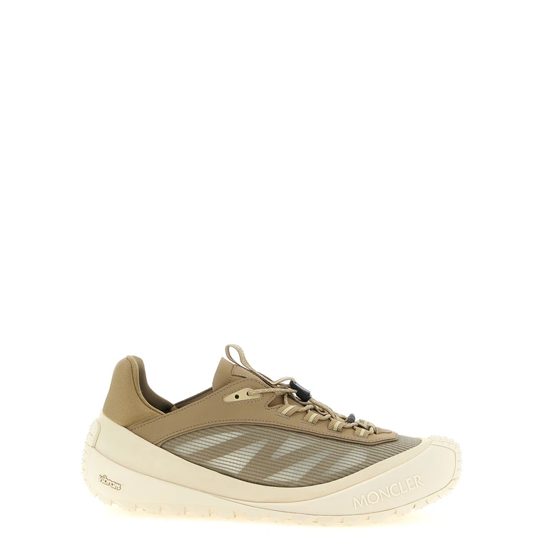 Moncler Beige Polyester Athletic Sneakers - Men
