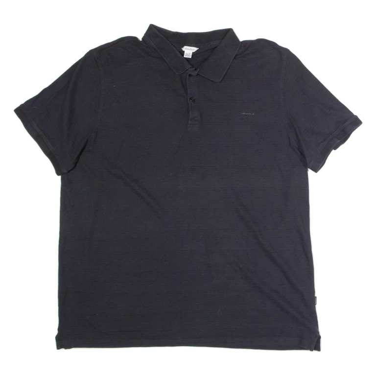 CALVIN KLEIN Mens Polo Shirt Black XL