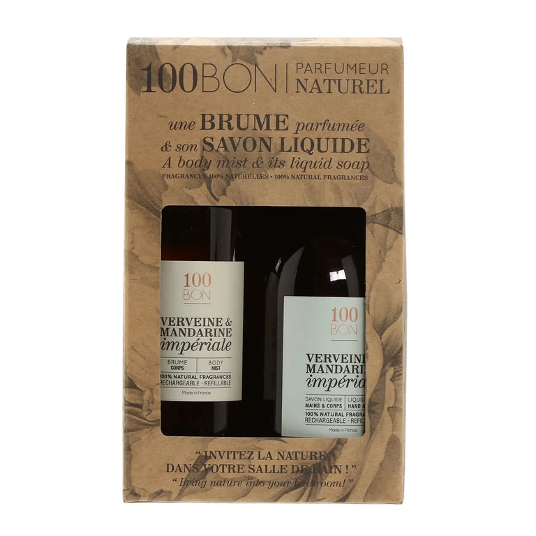 Verveine & Mandarine Liquid Soap and Body Mist Bath Set