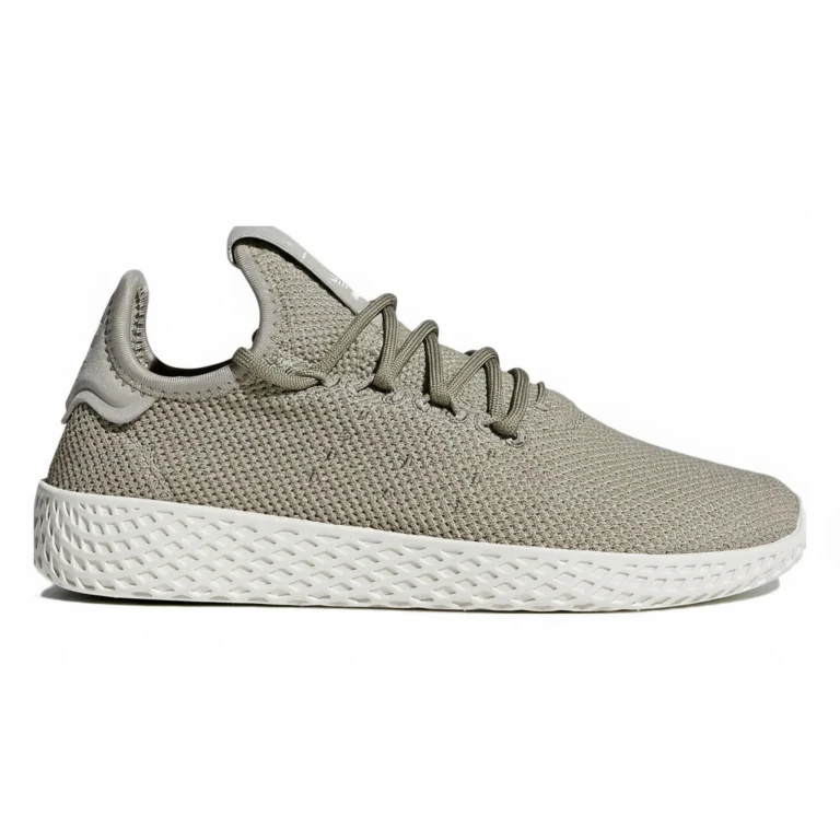Grade School adidas Pharrell X Tennis Hu J 'Tech Beige' Sneakers