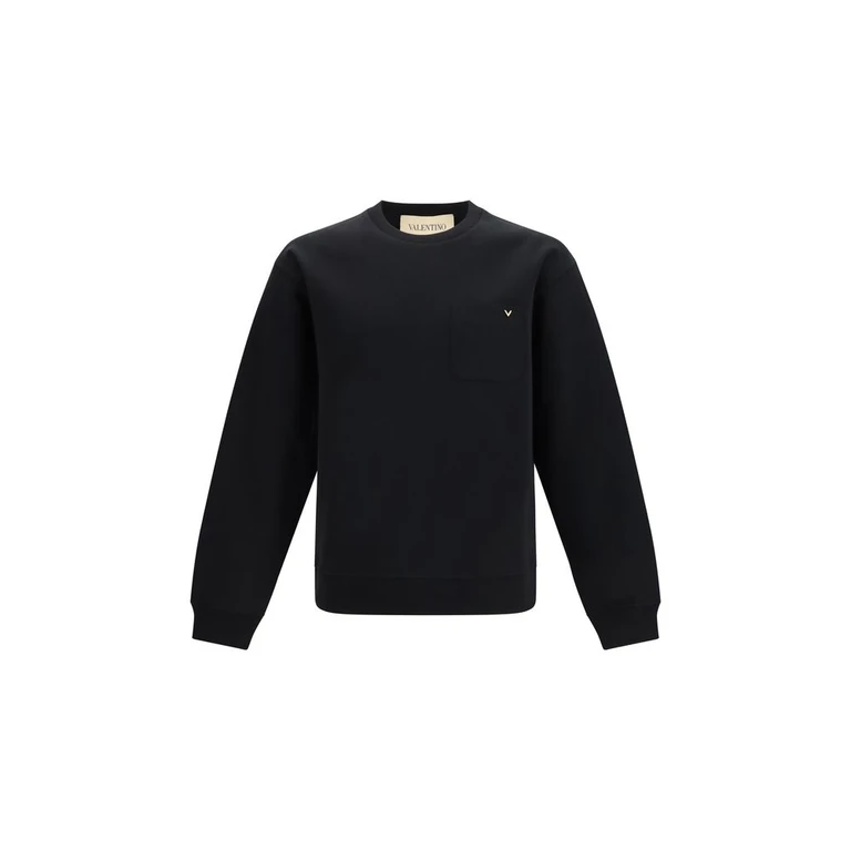 Black Cotton Sweatshirt Clothing - Men