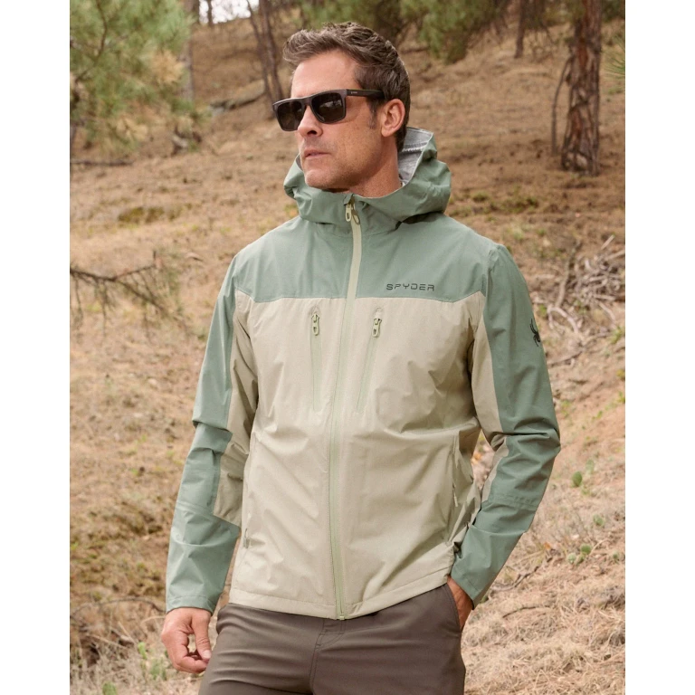 Men's Overcast Rain Jacket - Spruce Green