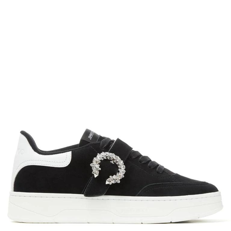 Osaka Crystal Buckle Low-Top Sneakers