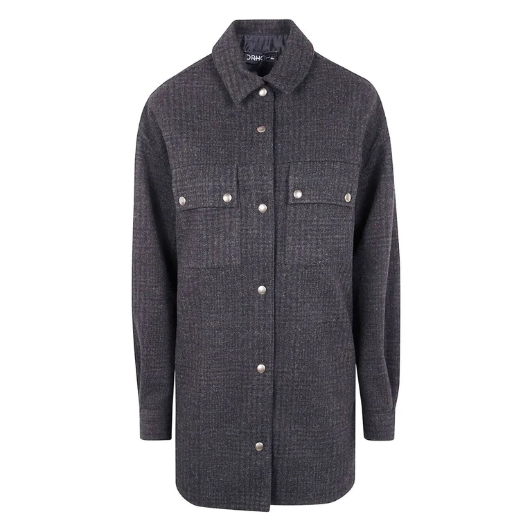 DRHOPE Pockets Shirt Jacket