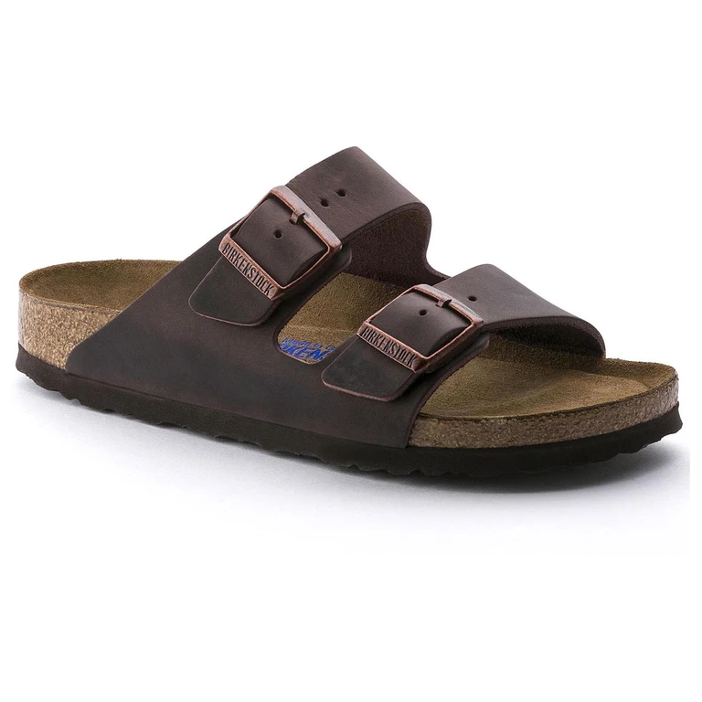 Arizona Soft Footbed Oiled Nubuck Leather Habana Sandals