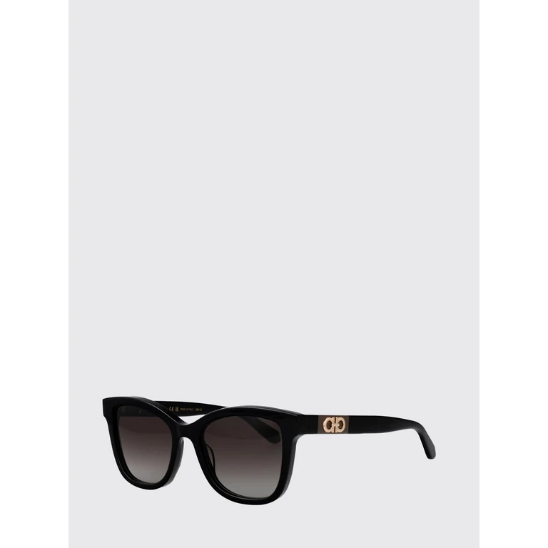 Rectangular Cat-Eye Acetate Sunglasses with Gancini Logo (SF2108S1)