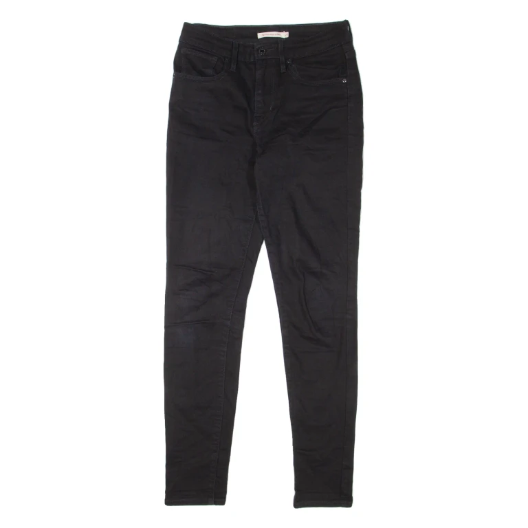 LEVI'S 721 High Rise Womens Jeans Black Slim Skinny W27 L30