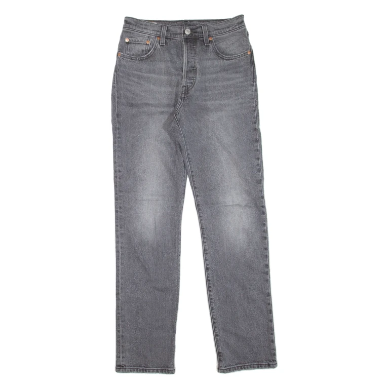 LEVI'S 501 BIG E Jeans Mens Grey Regular Straight W25 L30
