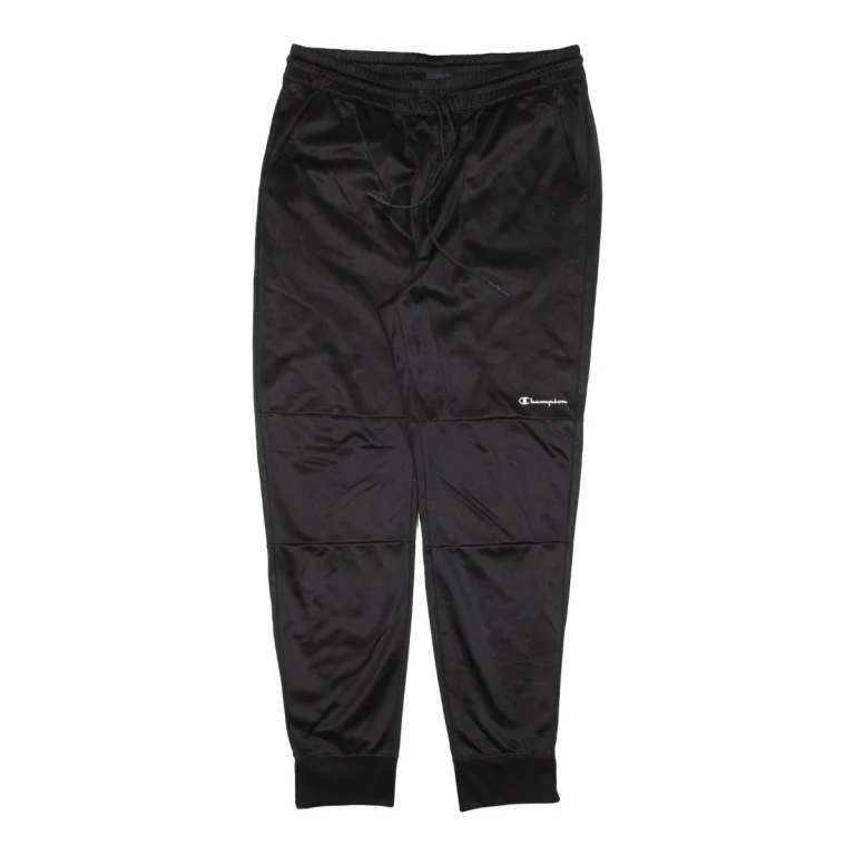 CHAMPION Mens Track Pants Black Tapered L W32 L28