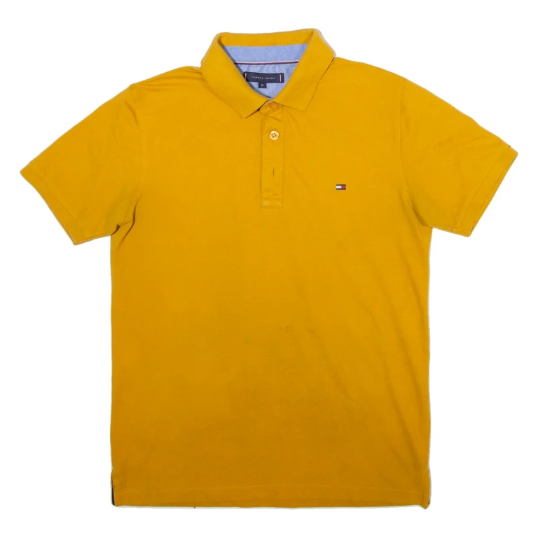 TOMMY HILFIGER Mens Polo Shirt Orange M