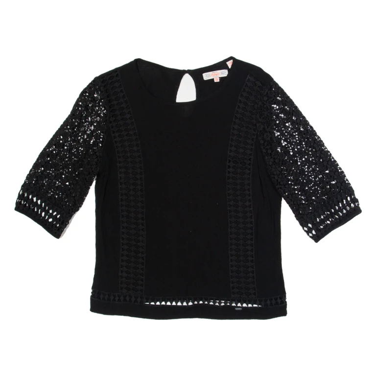 SUPERDRY Womens Top Black S
