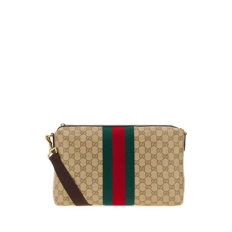 Gg Fabric Clutch Vintsandkbrvrvd