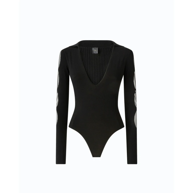 Pull body avec détails transparents - XXS