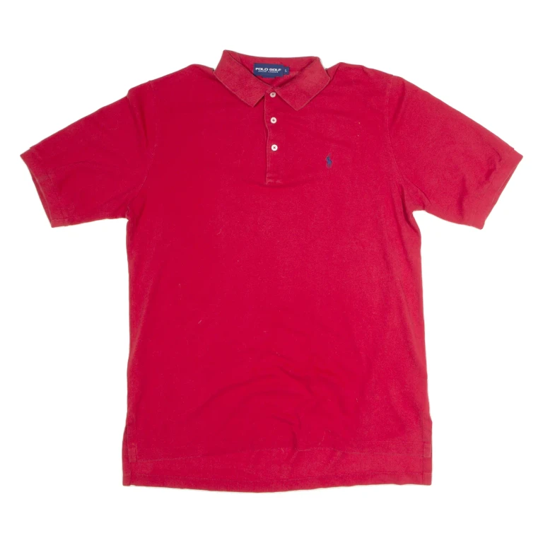 POLO RALPH LAUREN Mens Polo Shirt Red L
