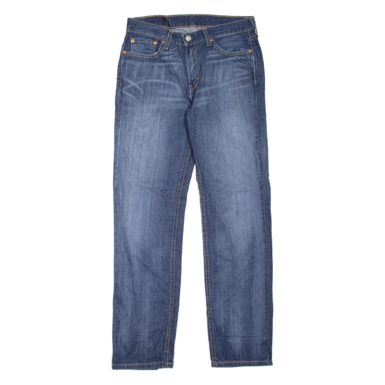 LEVI'S 514 Jeans Mens Blue Slim Straight Stone Wash W30 L32