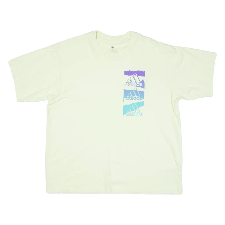 ADIDAS Mens T-Shirt Green L