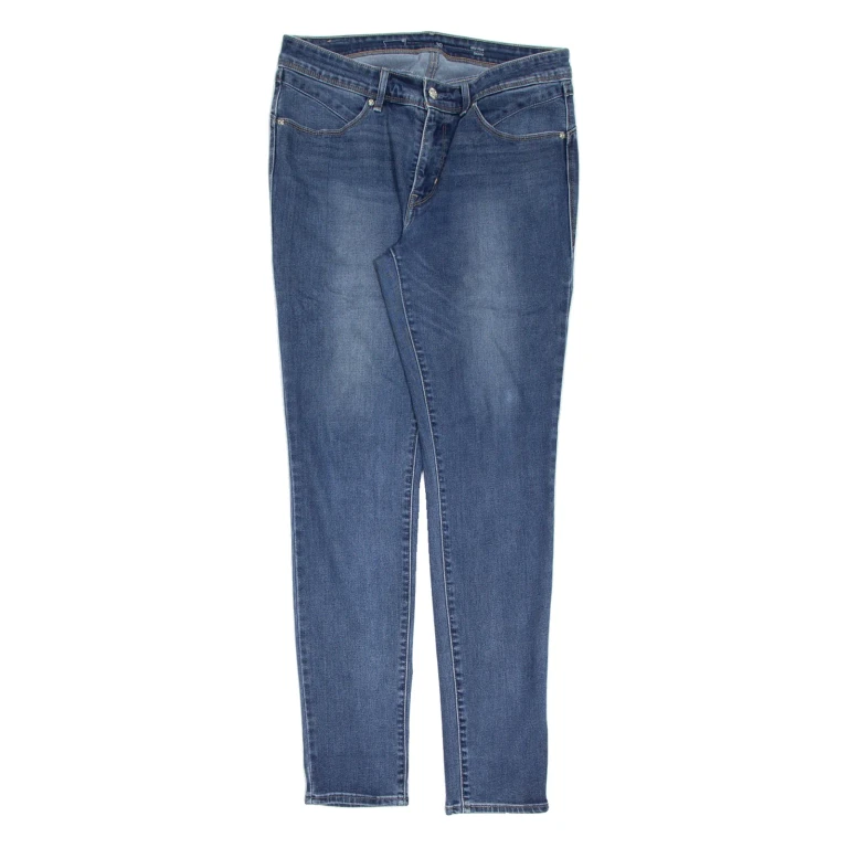 LEVI'S Mid Rise Womens Jeans Blue Slim Skinny Stone Wash W30 L32