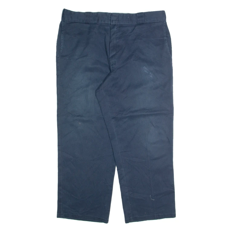 DICKIES Chino Mens Trousers Blue Regular Straight W36 L26