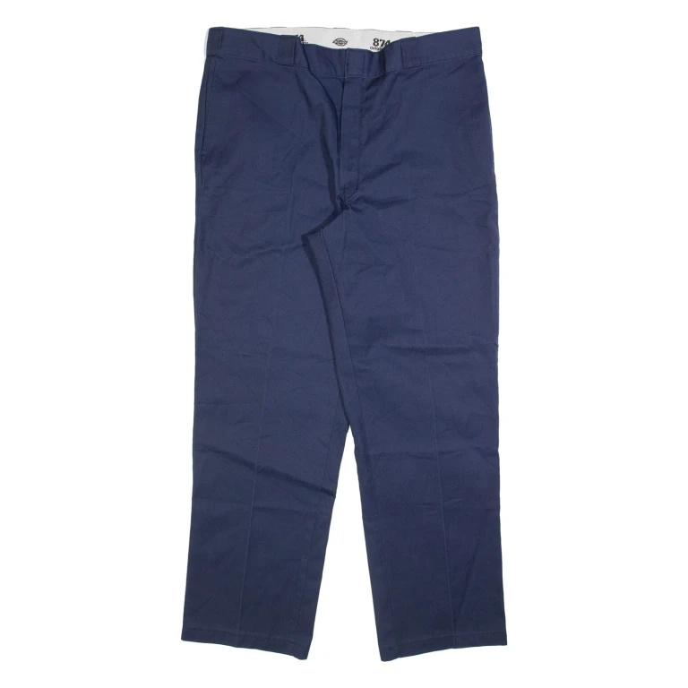 DICKIES 874 Workwear Mens Trousers Blue Regular Straight W40 L32
