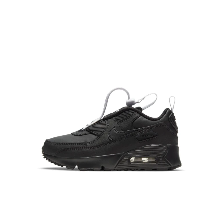 Preschool Air Max 90 Toggle 'Triple Black Ps' Sneakers