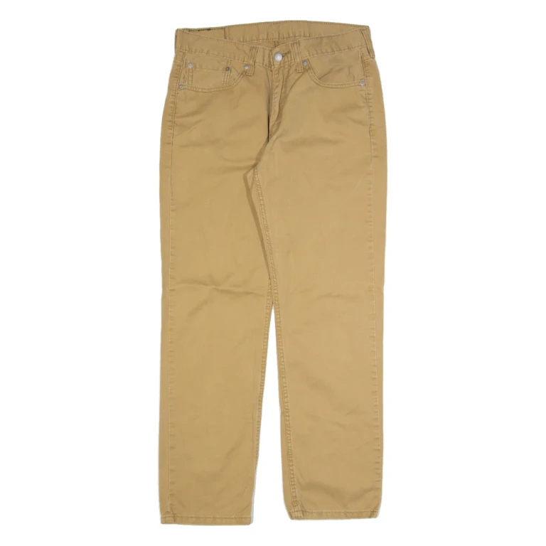 LEVI'S 514 Mens Trousers Beige Slim Straight W32 L30