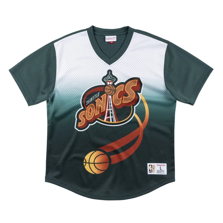 Men's NBA Game Winning Shot Mesh V-Neck Seattle Supersonics