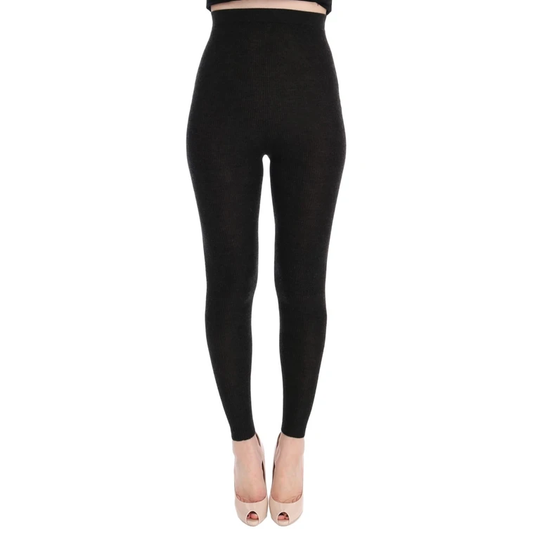 Dolce & Gabbana Gray Cashmere Stretch Tights Clothing - Women