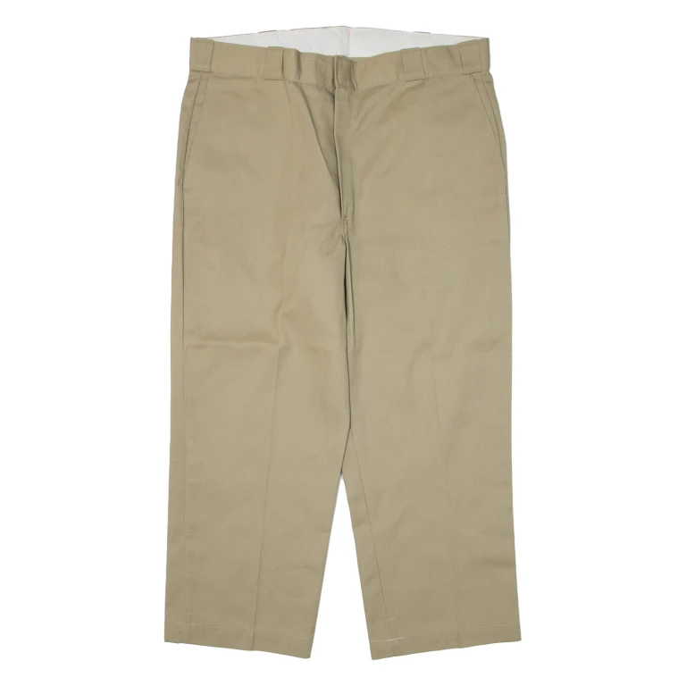 DICKIES Workwear Mens Trousers Beige Regular Straight W38 L25