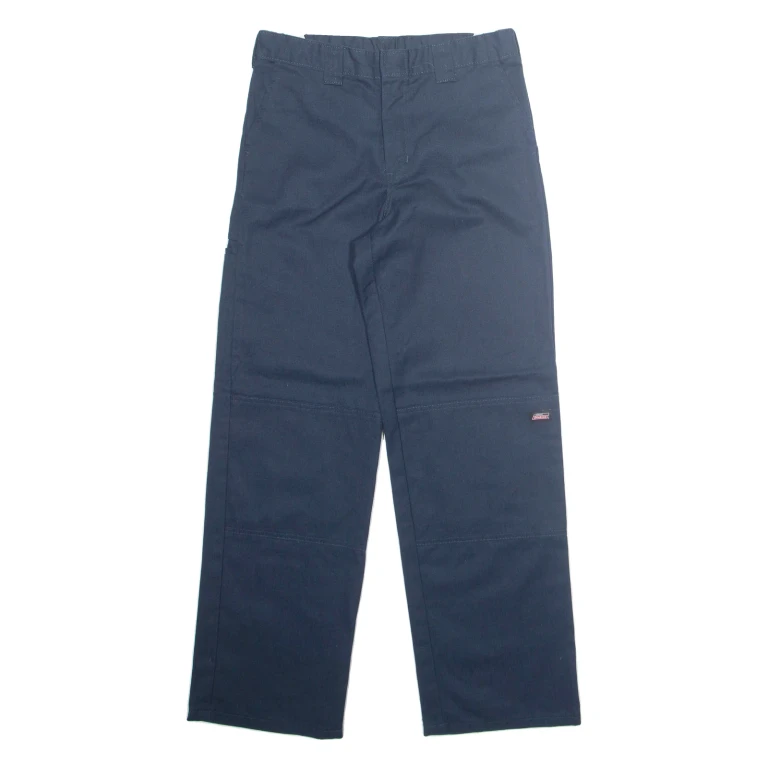 DICKIES Workwear Mens Trousers Blue Regular Straight W28 L28