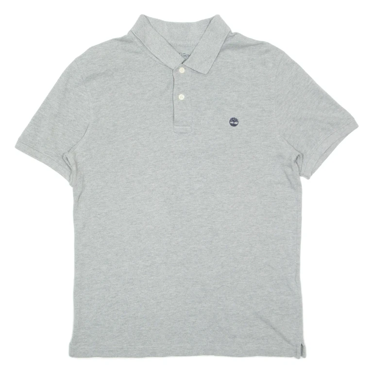 TIMBERLAND Mens Polo Shirt Grey M