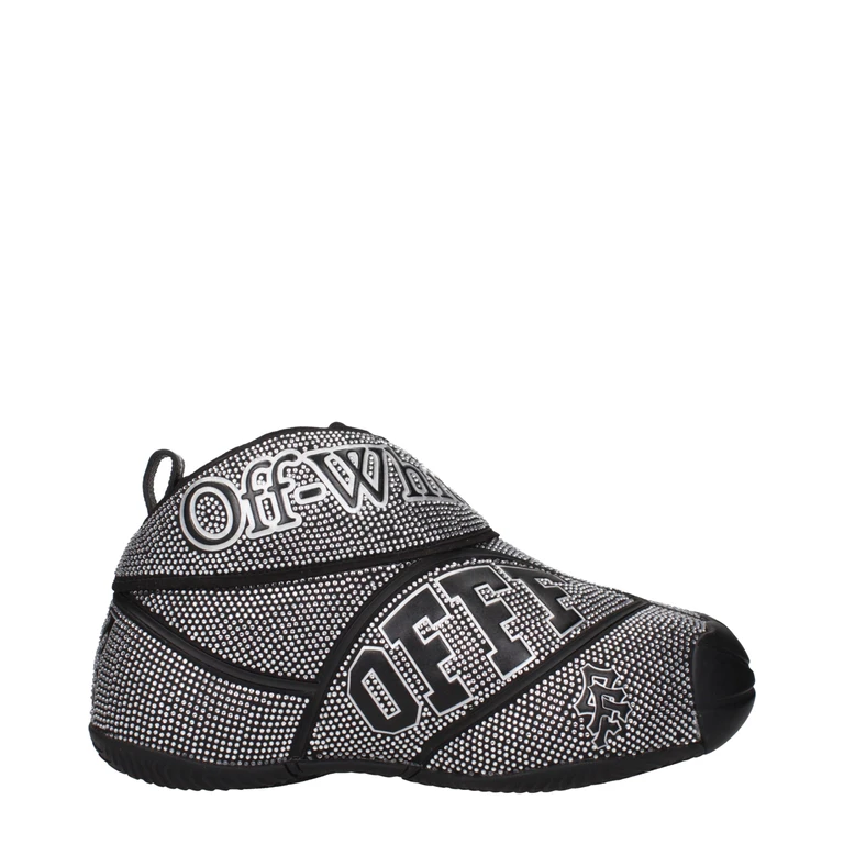 Off-White Black Cotton Sneakers - Men
